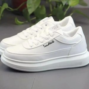 001-Original Luxury Branded Fashionable Men's Casual Sneakers For Men (White) Sneakers For Men (White , 9)