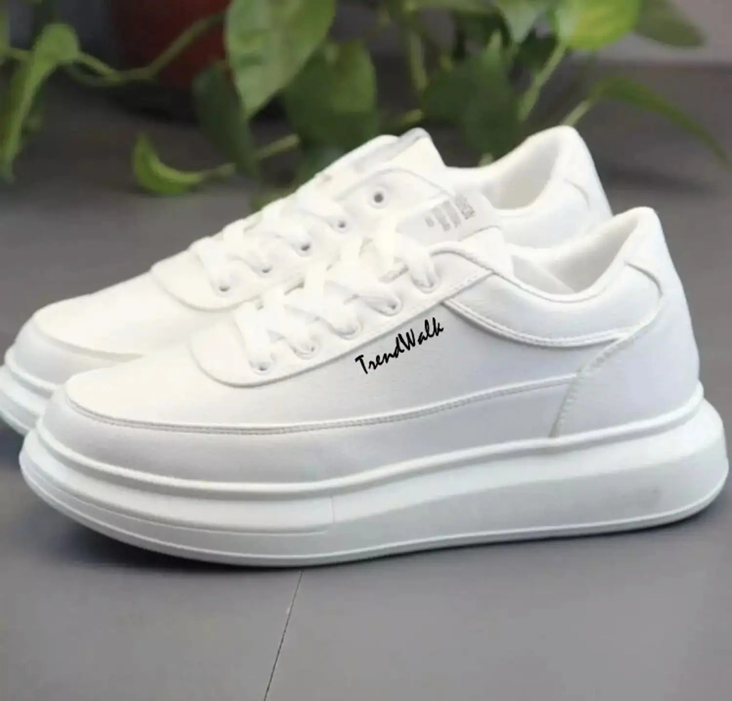 001-Original Luxury Branded Fashionable Men's Casual Sneakers For Men (White) Sneakers For Men (White , 9)