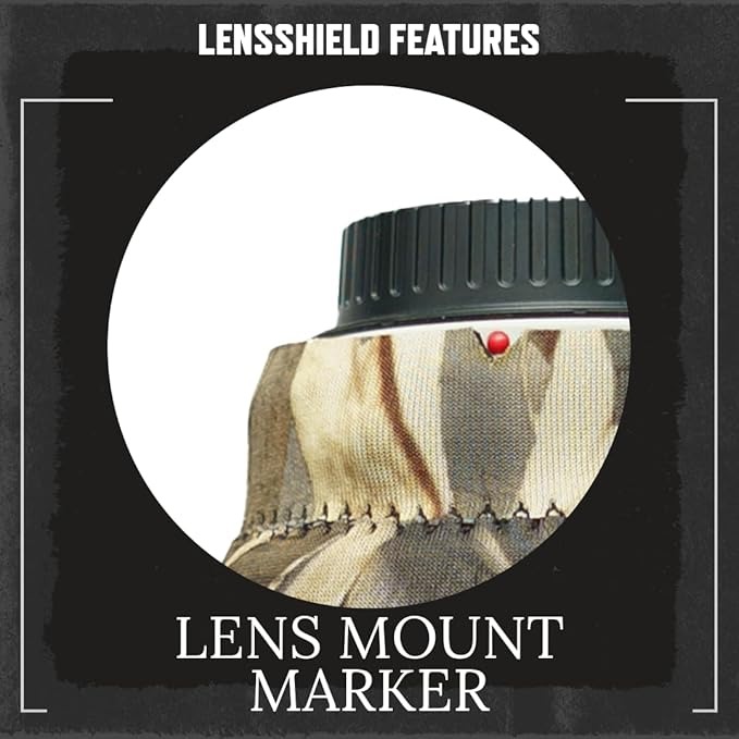 Tuskr Lens Cover for Sony FE 100-400mm f/4.5-5.6 G OSS (Dry Forest Camouflage) - Image 3
