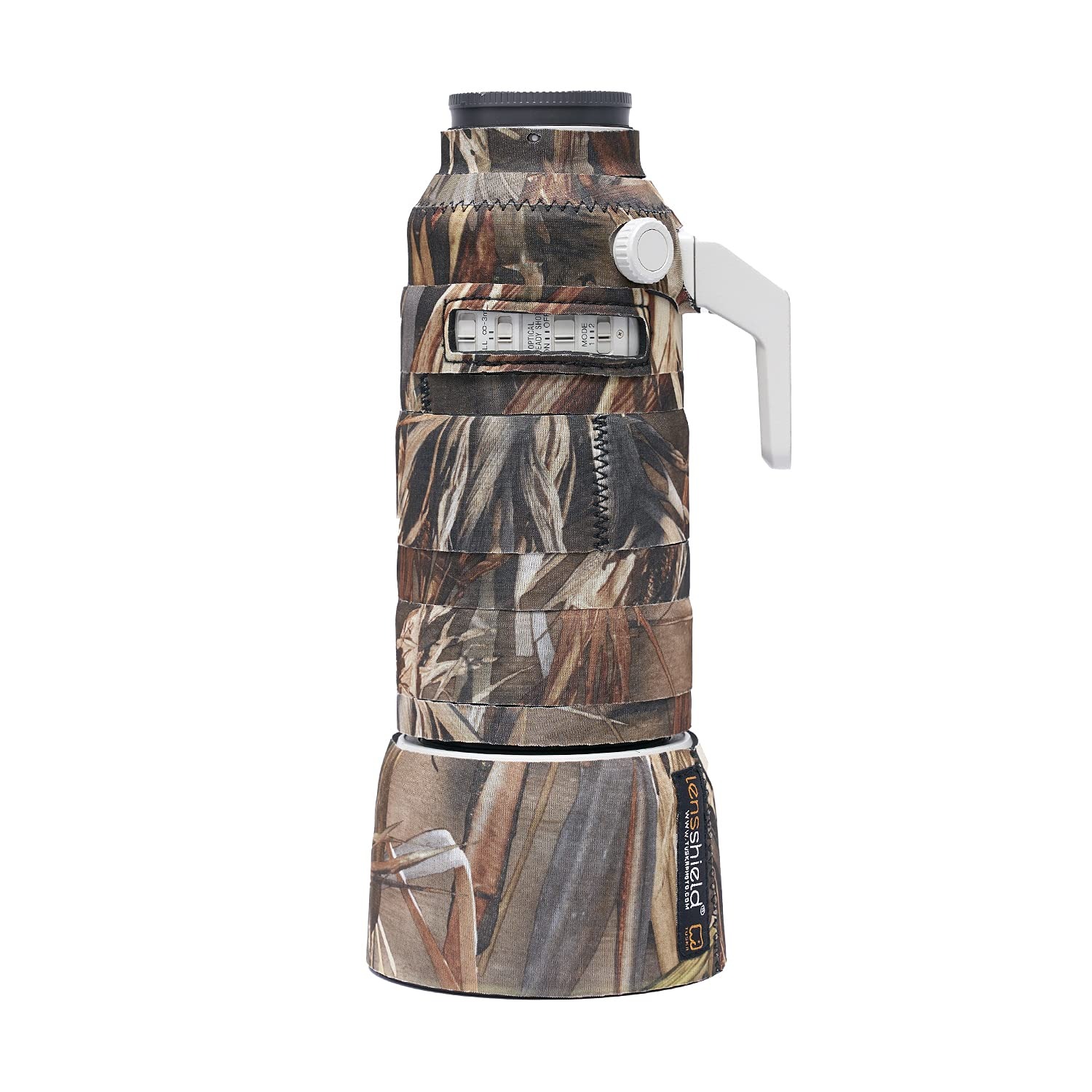 Tuskr Lens Cover for Sony FE 100-400mm f/4.5-5.6 G OSS (Dry Forest Camouflage)