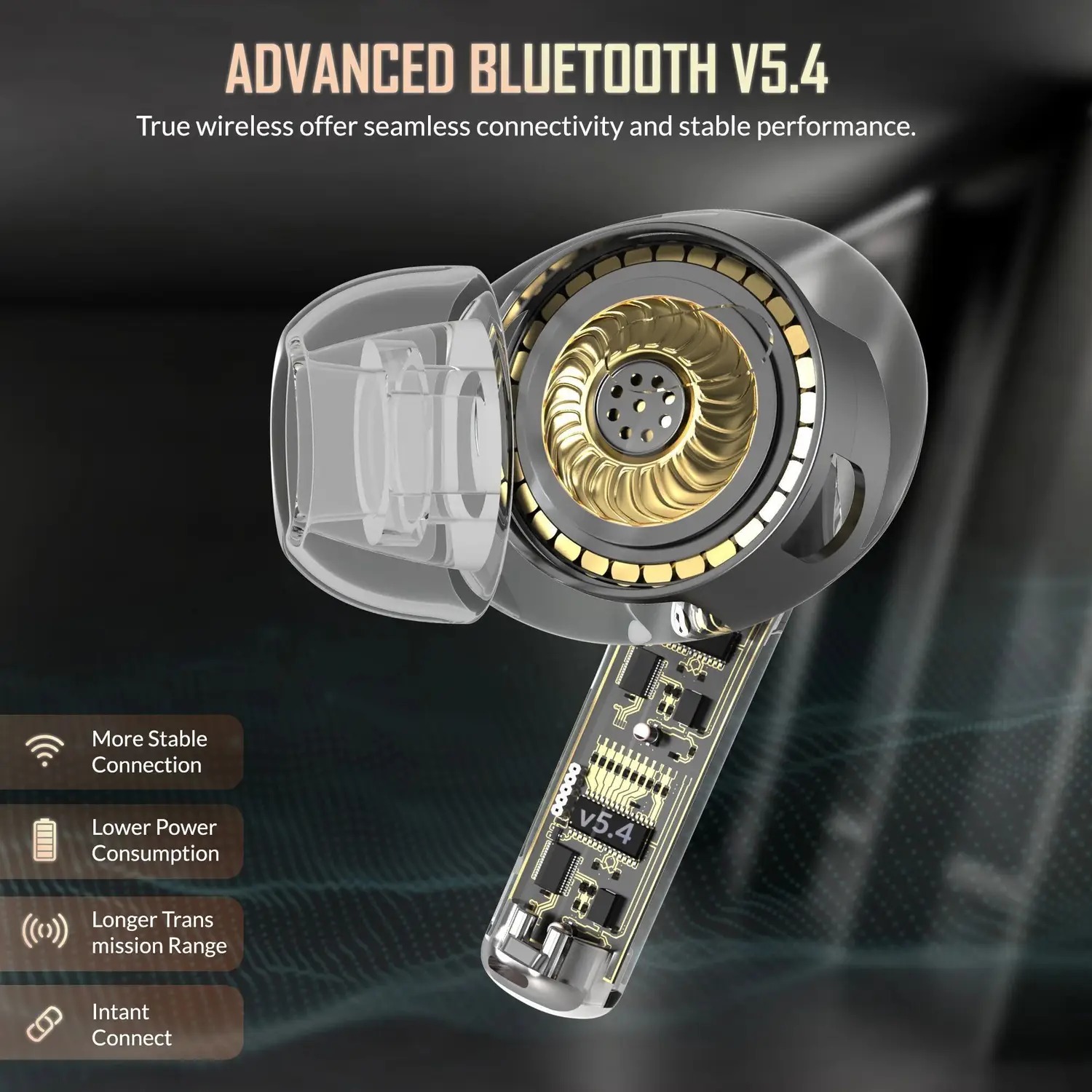 Aroma NB121 Pods Upto 40 Hours Playtime* Type C Fast Charging Dual Pairing Earbuds Bluetooth - Image 4